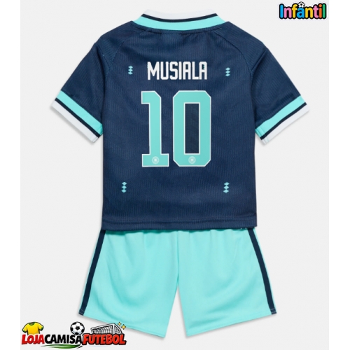 Camisa de Futebol Alemanha Jamal Musiala #10 Equipamento Secundário Infantil Mundo 2026 Manga Curta (+ Calças curtas)